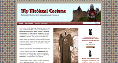 Desktop Screenshot of mymedievalcostume.com