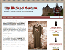 Tablet Screenshot of mymedievalcostume.com